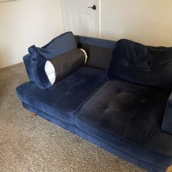 Blue Velvet Couch