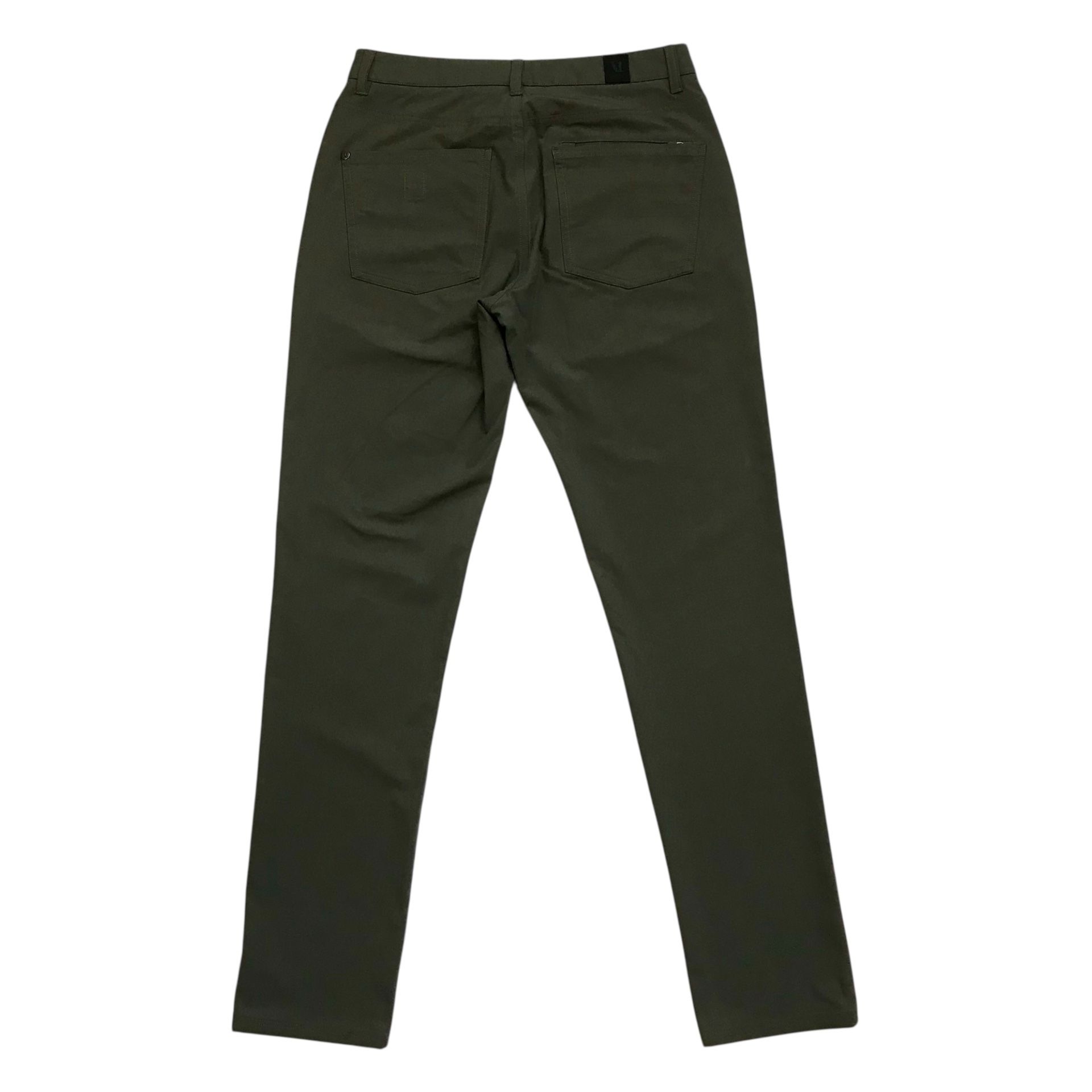 Vuori Meta Pants 28 Mens Olive Athletic Slim Joggers Stretch Chino Performance