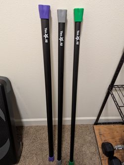 Weighted Exercise Bars 10, 15, 20 Lbs 