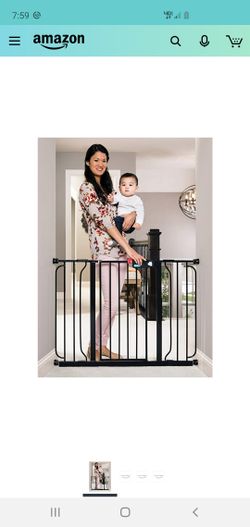 Regalo Easy Step 49-Inch Extra Wide Baby Gate, Includes 4-Inch and 12-Inch Extension Kit, 4 Pack of Pressure Mount Kit and 4 Pack of Wall Mount Kit