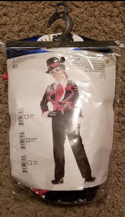 Boys Day of the dead Halloween Costume Size Medium 8-10 - Hat included