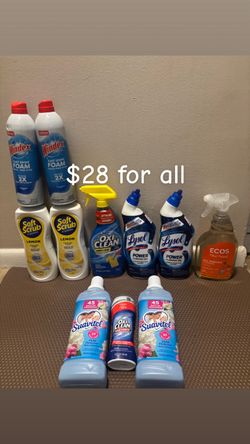 Household Cleaning Products Bundle Lot