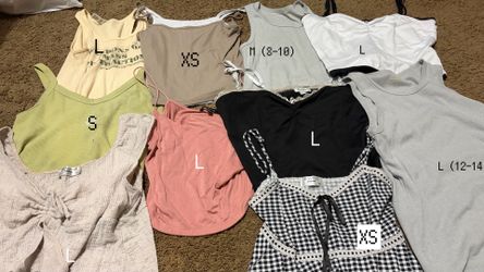 tube tops/ tank tops/ off the shoulder