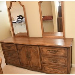 Triple Dresser with double mirror