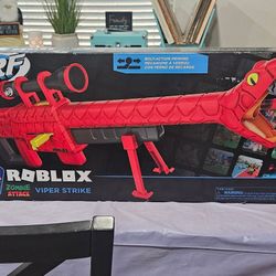 Brand New, Nerf Roblox Zombie Attack: Viper Strike Dart Blaster, Clip, 6 Elite Darts

