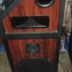 Vintage Speaker Set With Receiver And EQ 