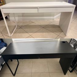 2 ikea desks with drawers