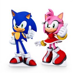 Sonic cutout props party, birthday.