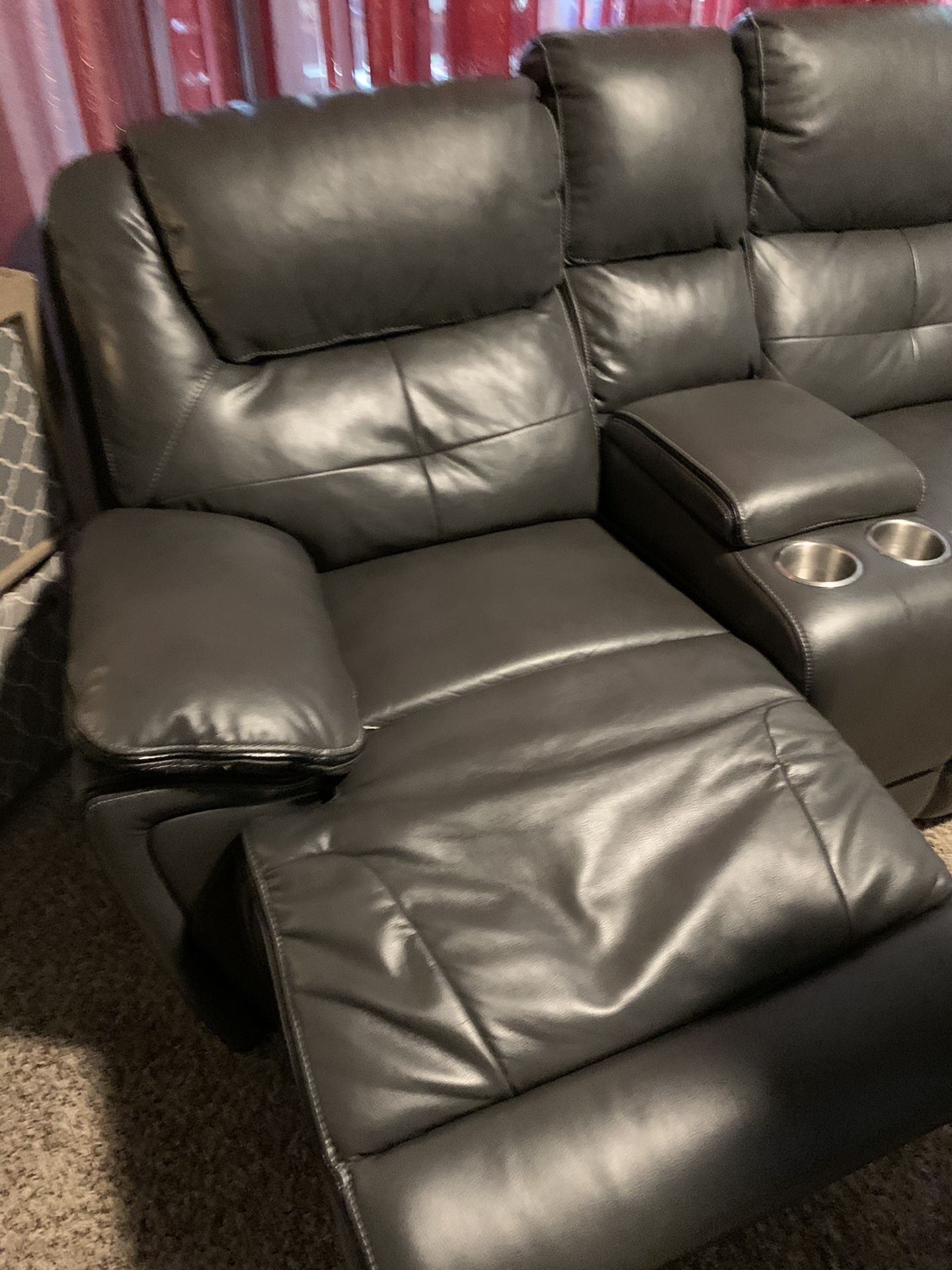 Reclining sofá love seat set