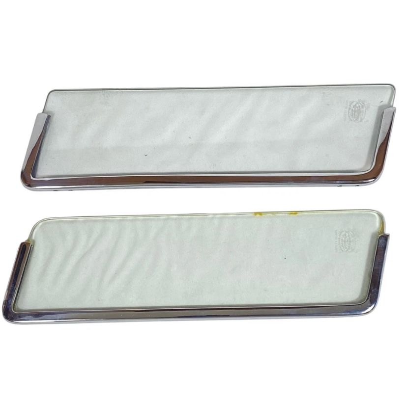 Vintage '56 '57 Ford Thunderbird Vent Window Set OEM Parts FoMoCo Safety Glass