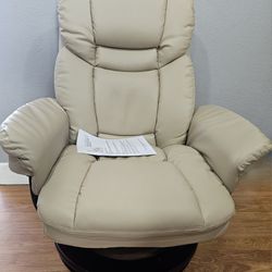 flash furniture allie recliner chair beige  leather