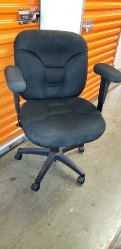 Black Office Chair on wheels in LIC
