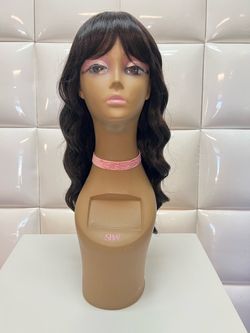Synthetic hair wig-dark brown -Cosplay Halloween dress up costume-$45 new-peluca nueva