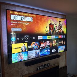 75 Inch LG TV AND Samsung Soundbar With Subwoofer Set 