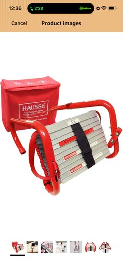 Retractable 3 Story Fire Escape Ladder, 25 Feet