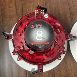 SpeakerCraft AIM Series 8 Three in-ceiling speakers – sold as a pair.