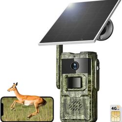 4G LTE Cellular Trail Camera Battery/Solar Powered