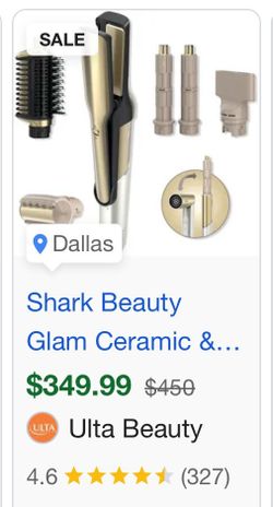 Shark flexstyle with straightener and diffuser Gold