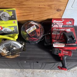 Impact Drill//////circular saw///car jumper cables