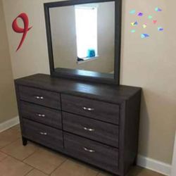 Brand New// Gray Dresser// Delivery Available / Bedroom Set Available 