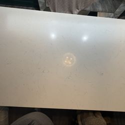 Quartz counter top 90” white