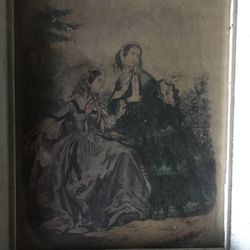Old Victorian Painting Or Print