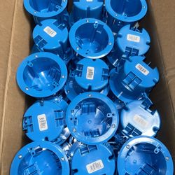 ( 75-QTY )Carlon 1-Gang 18 cu. in. Electrical PVC Round Old Work Electrical Box (B618RR)