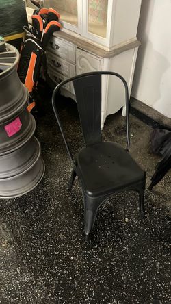 Black Metal chairs