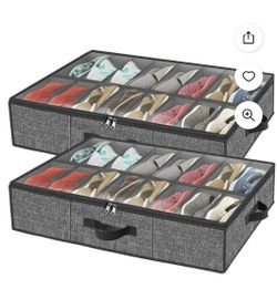 Under Bed Shoe Store 2pack