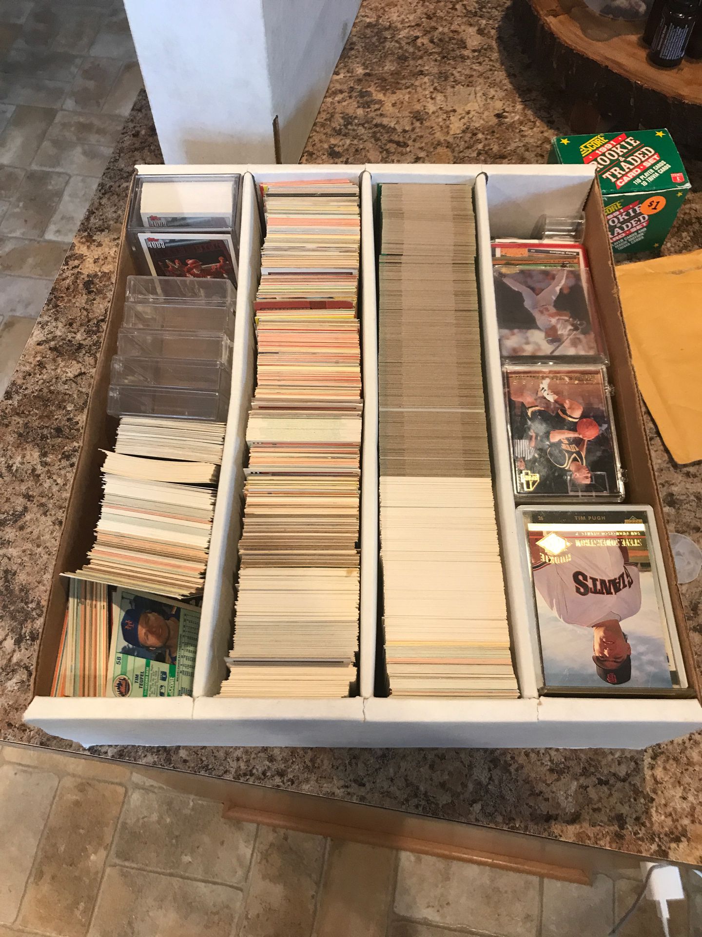 A lot of baseball cards