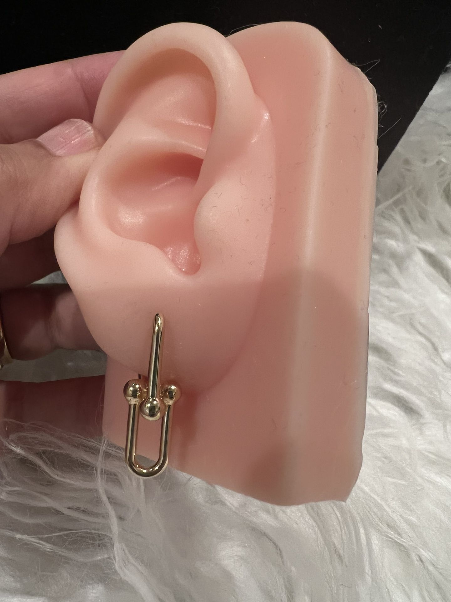 18k tiffany hardware earrings