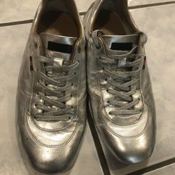 Gucci Vintage Silver Shoes