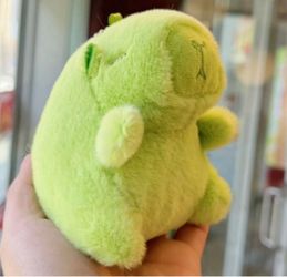 matcha capybara plush keychain