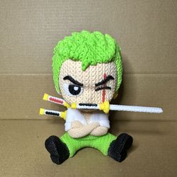 One Piece Zoro Crochet Figurine