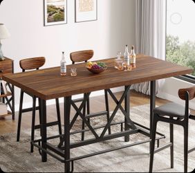 Tribesigns 63” Bar/Counter Height Table