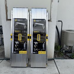 Gorilla Ladders 4 ft. x 12 in. x 20 in. Aluminum Slim-Fold Work Platform, 300 lbs. Load Capacity