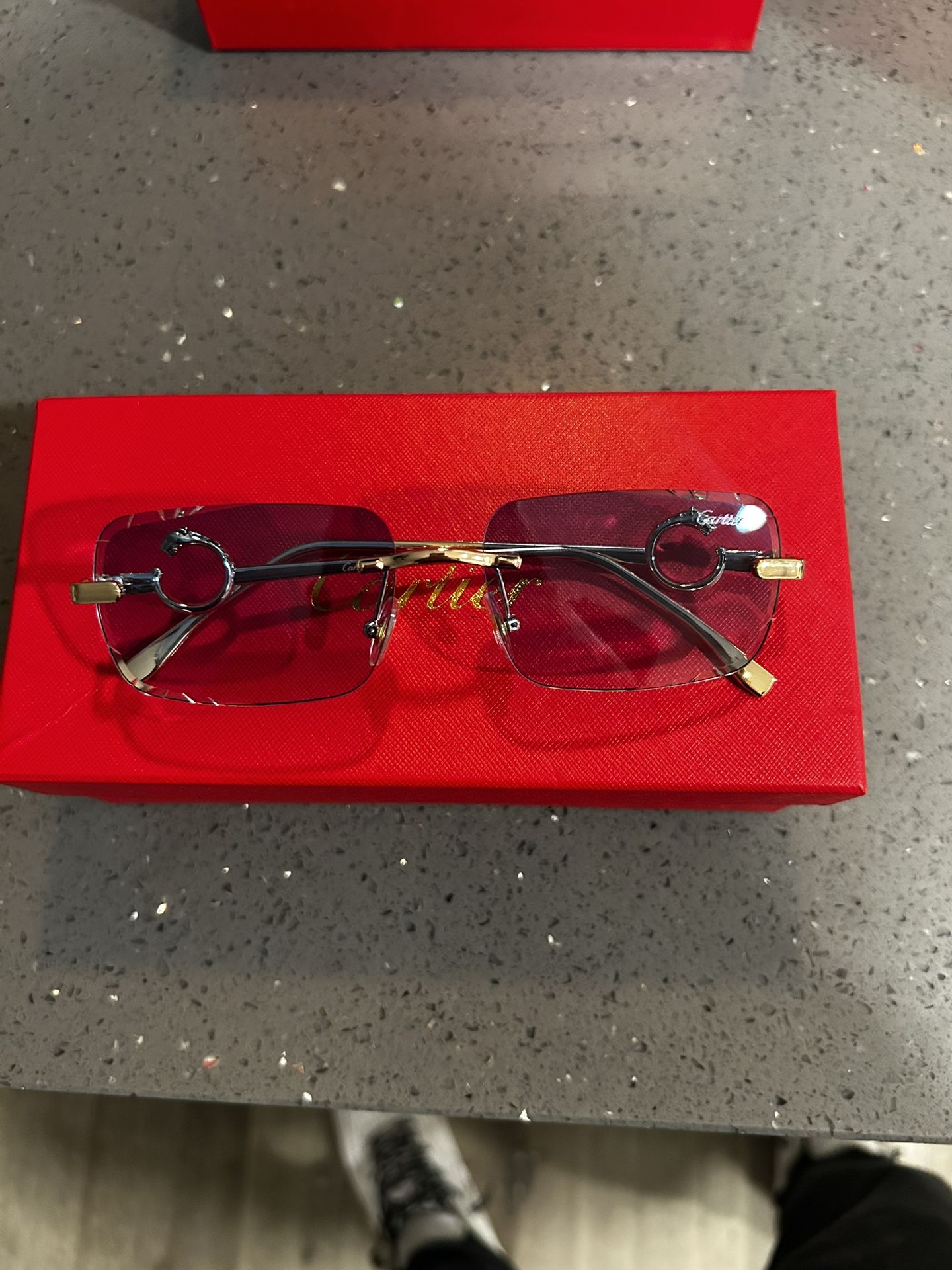 Light Blue Cartier Glasses