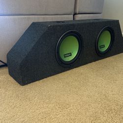 Two 10’s Speaker With Amp 