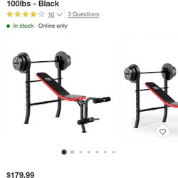 Pro Standard Bench with Weight Set
