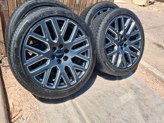 2026 NEW OEM ORIGINAL TAKEOFFS GMC YUKON DENALI ULTIMATE 24 INCH HAVE TPMS SENSORS TIRES BRIDGESTONE ALENZA 99 % DOT 4425 $ 3499