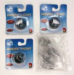 Life-Like Trains 1205 All Purpose House Lights 14V AC/DC NIP Lot of 3 | New Sealed