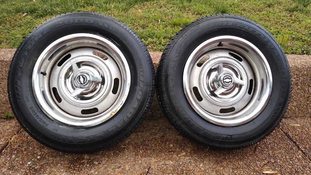 15"×7" Rallye Rally Wheels FW Stamped OEM GM Chevrolet