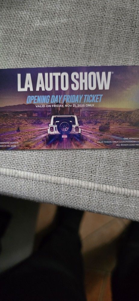 LA Auto Show Friday Tickets