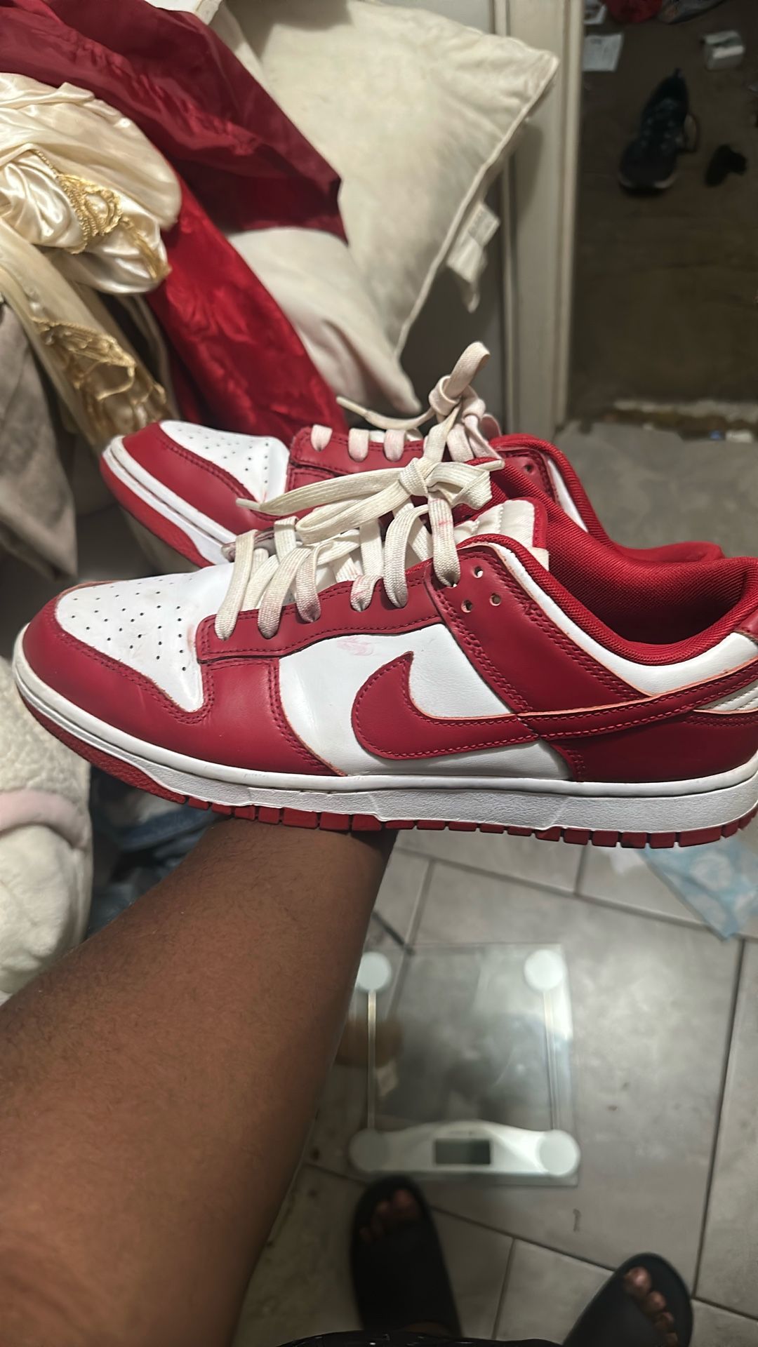 Nike Red white Dunks