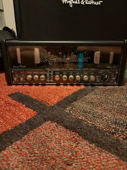 Hughes and Kettner Amp head, cab, and midi board
