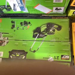 Greenworks PRO 21 in. 60V Battery Cordless Push Lawn Mower with 5.0 Ah Battery and Charger
