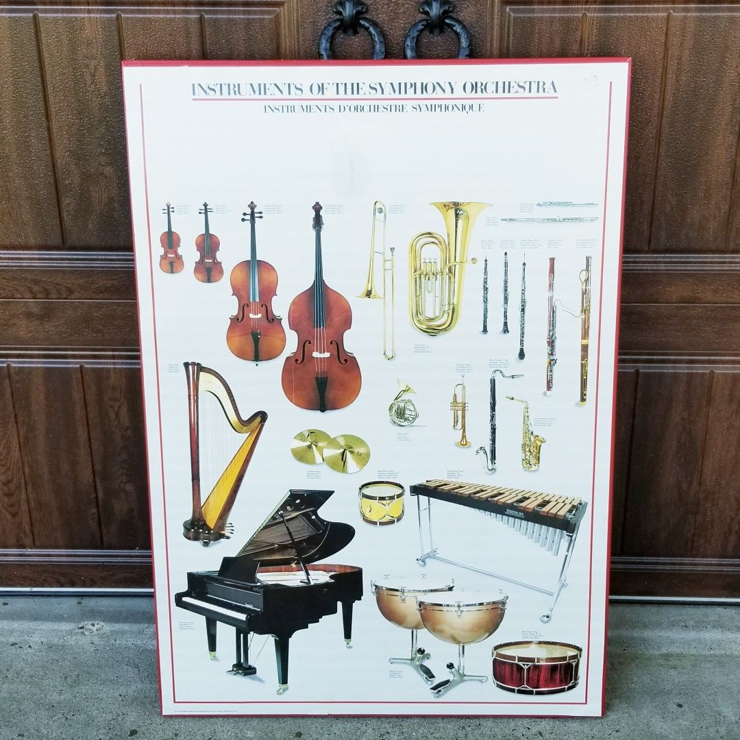 Instruments Of The Symphony Orchestra Poster