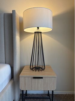 Elegant Lamp set and Nightstand Set