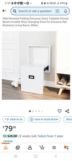 Wall Mounted Stool Chair New 