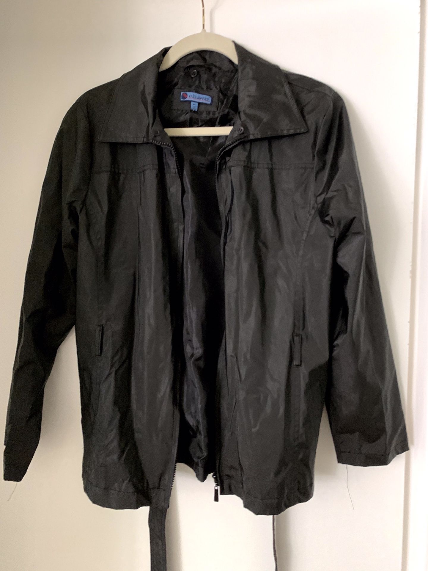 Women Black Waterproof Jacket Size Medium